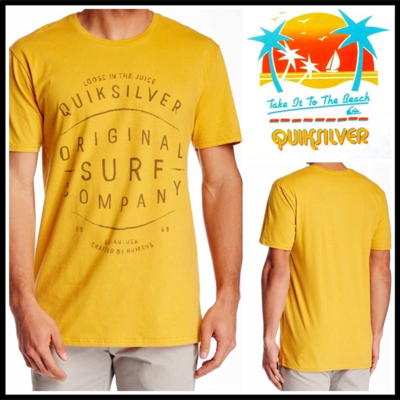 QUICKSILVER TEE HAWAII SHORT SLEEVES CASUAL SURF T-SHIRT A2C - Picture 3 of 8